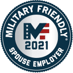 military friendly spouse employer 2021 badge