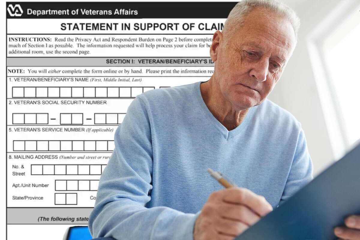 person filling out form