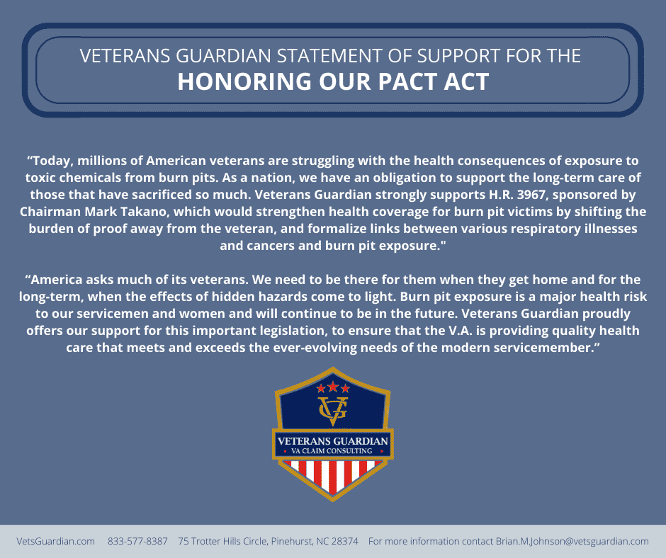 statement of support for the honoring our pact act