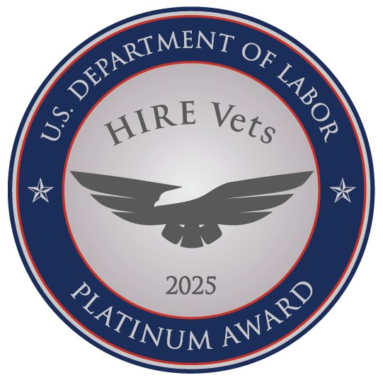 HIREVets Platinum Award 2025